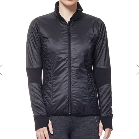 Icebreaker MerinoLoft Jacket Wool Helix Full Zip Black Sz XS Outdoor - Picture 1 of 8